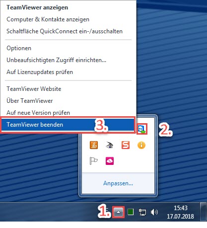 TeamViewer beenden